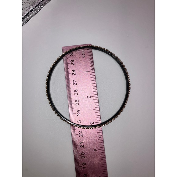 Rhinestone Tennis with Black Bangle Bracelet! - Picture 6 of 7
